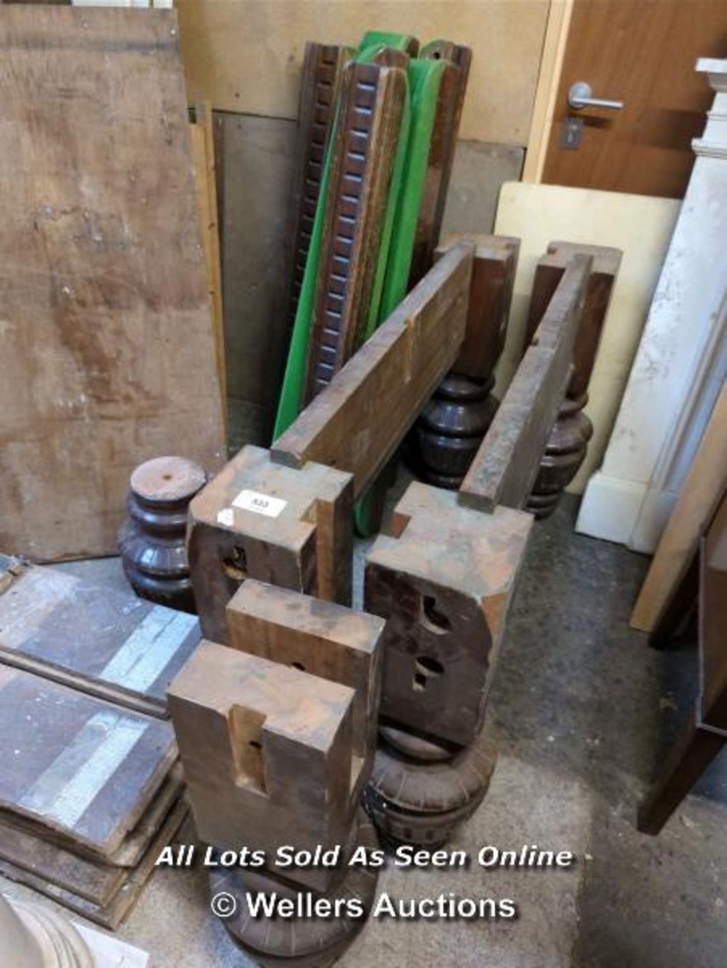 3/4 SNOOKER TABLE BASE PARTS, LEGS, AND BOLTS