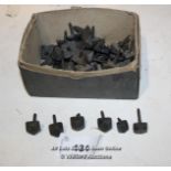 FIFTY-FOUR CAST IRON DOOR STUDS