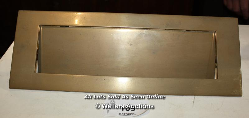 MASSIVE BRASS LETTER PLATE - 355MM