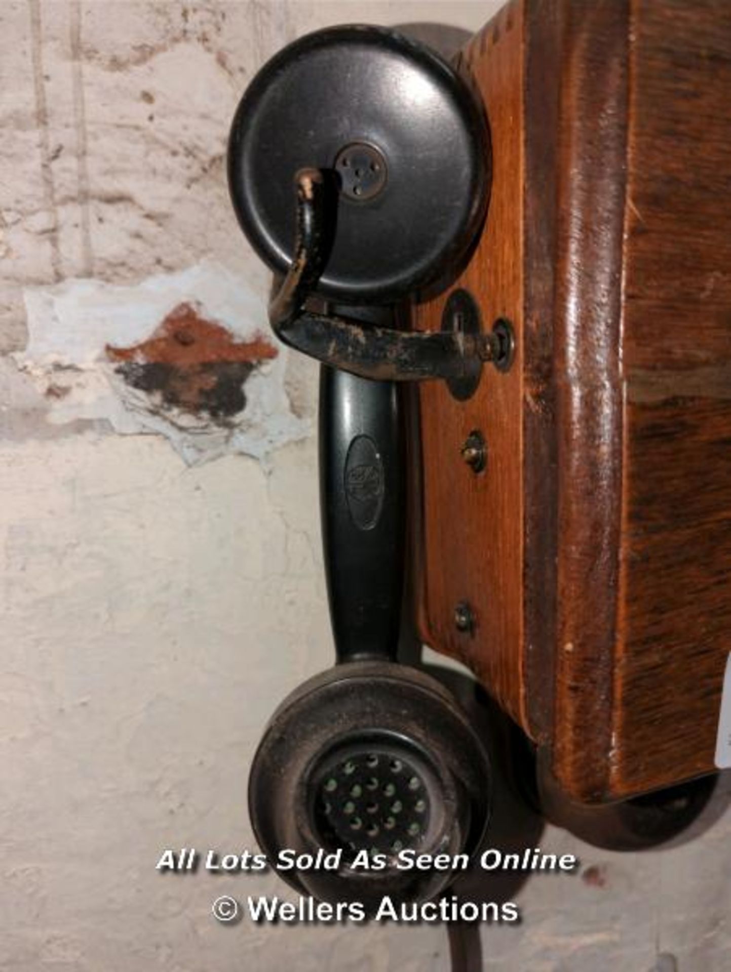 1930'S WALL MOUNTED TELEPHONE BOX - Image 6 of 8