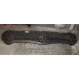 WROUGHT IRON FIREPLACE FENDER - 55" L