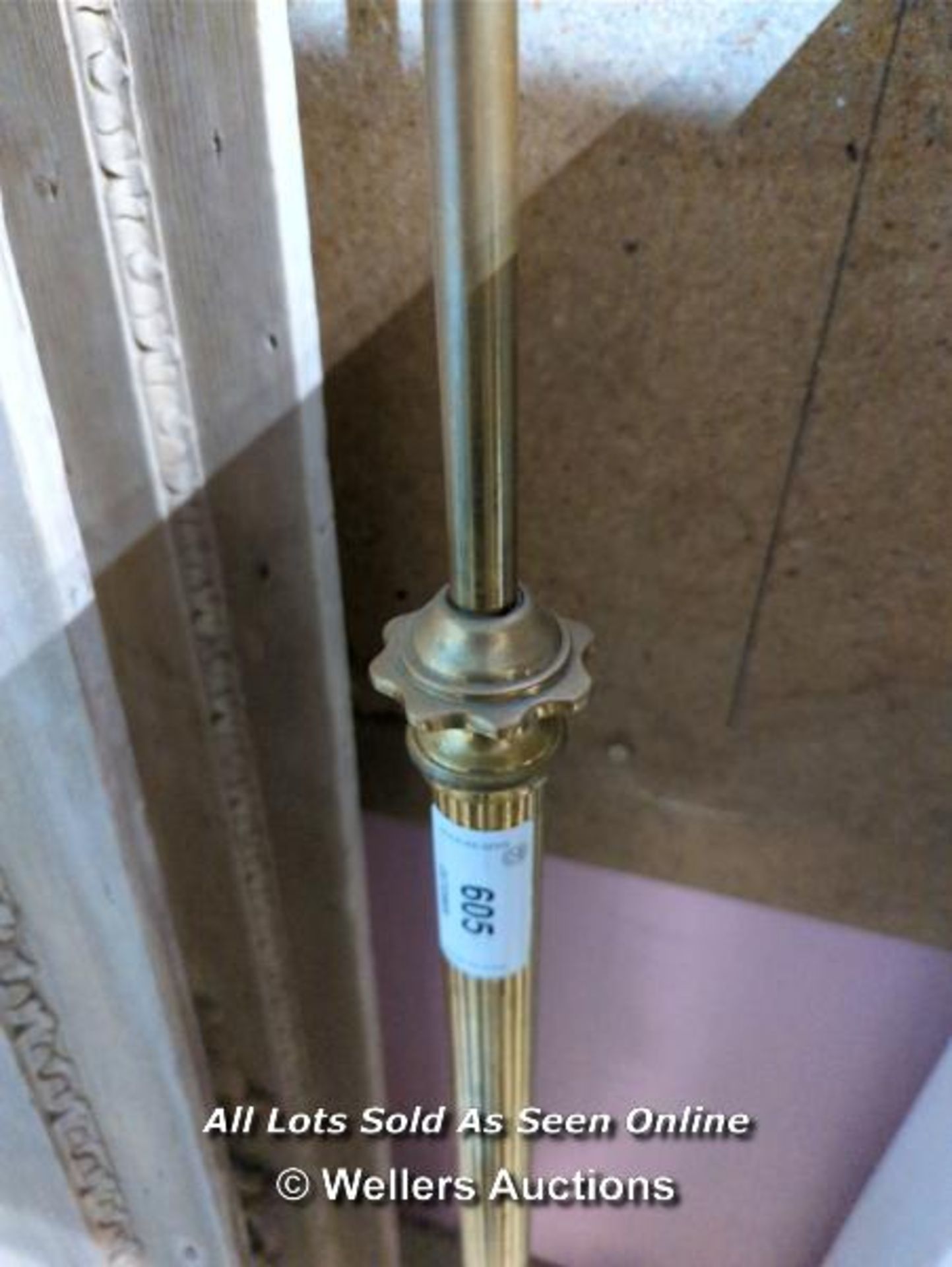 VICTORIAN BRASS STANDARD LAMP - 58" - Image 2 of 4