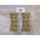 PAIR BRASS HINGES