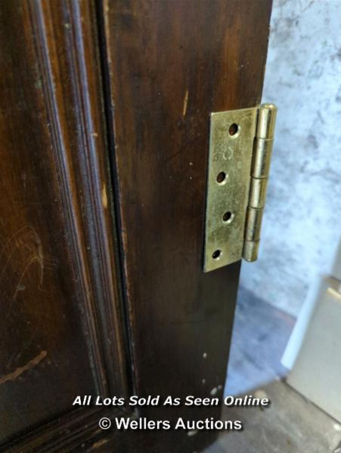 GEORGIAN MAHOGANY SIX PANEL DOOR - Image 3 of 3