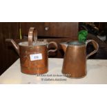 COPPER KETTLE AND JUG