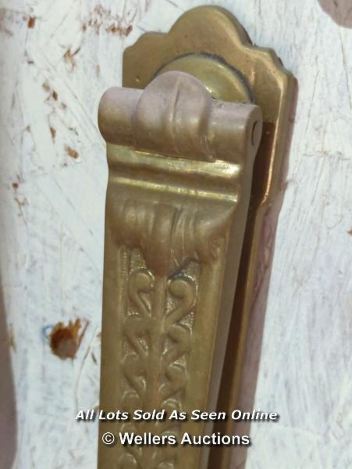 LATE VICTORIAN BRASS KNOCKER - 10" L - Image 2 of 2