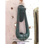 MID-VICTORIAN CAST-IRON KNOCKER - 7" L