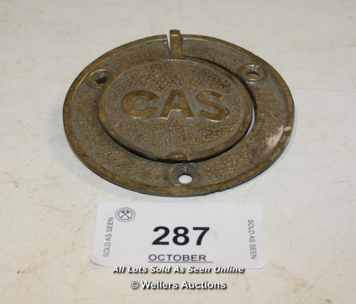 BRASS GAS INSPECTION COVER