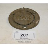 BRASS GAS INSPECTION COVER