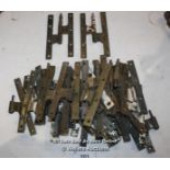 APPROX TWENTY PAIRS OF FRENCH BRASS SHUTTER HINGES