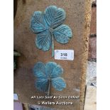 PAIR OF BRONZE FOUR LEAF CLOVERS