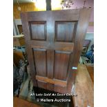 MAHOGANY SIX PANEL DOOR - 79" H X 33" W