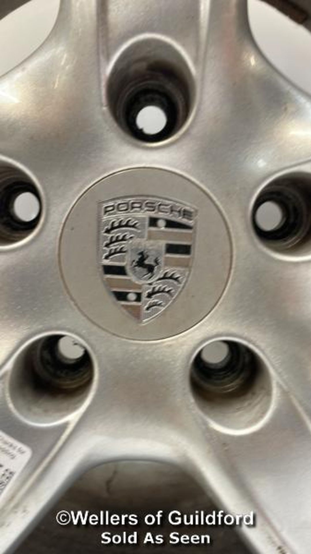 *PORSCHE BOXSTER 987S 18" FRONT ALLOY 98736213800 18X8J ET57 LOBSTER CLAW - Image 2 of 5