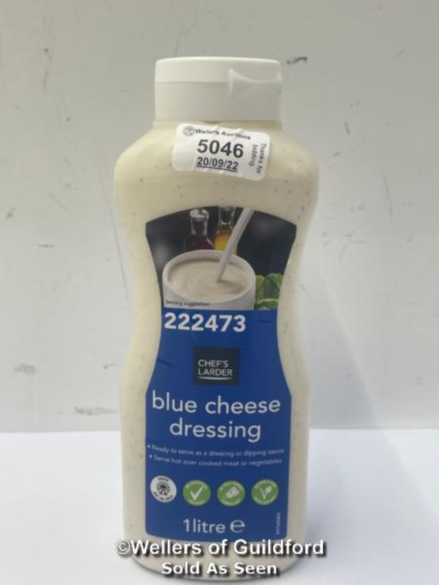 *BLUE CHEESE DRESSING, SALAD DRESSING - 1 LITRE LTR SQUEEZY BOTTLE FREE FAST POST / NEW