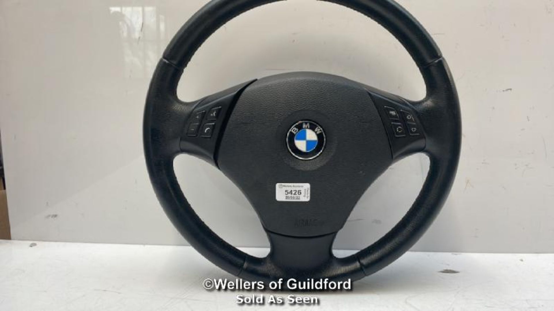 *2010 BMW 3 SERIES E90 STEERING WHEEL WITH MULTIFUNCTIONS / SRS ALR