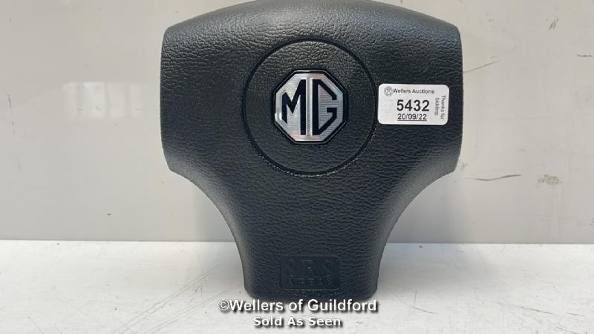 *MG MGF MG TF LE500 SRS DRIVERS STEERING WHEEL BAG AIR WITH SILVER LOGO