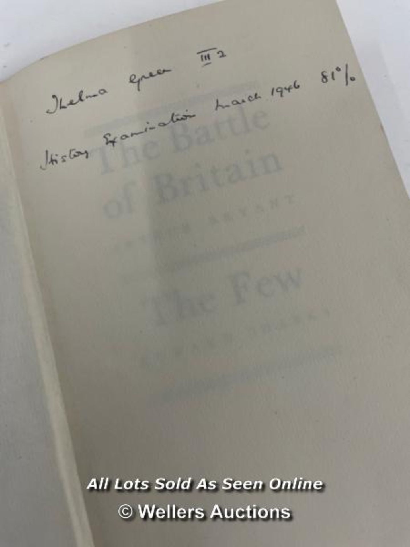 TWO OLD BOOKS; GEORGE VI KING AND EMPEROR 1937 EDITION AND THE BATTLE OF BRITAIN - THE FEW - Image 5 of 6
