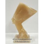 CARVED ONYX EGYPTIAN BUST 13CM HIGH