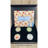 THE PETER RABBIT SEASONS 50P COIN SET LIMITED EDITION 443/995 BOXED WITH CERTIFICATE