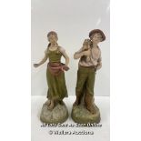 TWO ROYAL DUX FIGURINES NUMBERS 2275 AND 2276, TALLEST 28.5CM HIGH