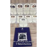 THE LONDON MINT OFFICE THE PLATINUM WEDDING ANNIVERSARY PHOTOGRAPHIC COIN COLLECTION, COMPLETE SET