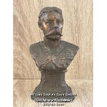 *SMALL METAL BUST OF LORD KITCHENER, 16CM HIGH