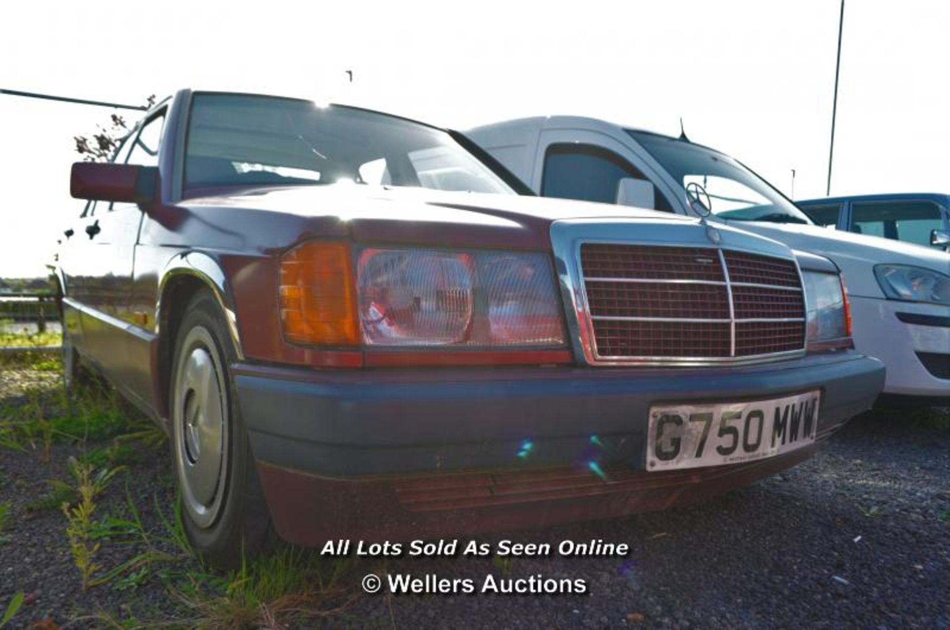 MERCEDES 190E 4-DOOR SALOON, REG: G750-MWW, VIN: WDB2010242F702610, INDICATING APPROX. 142,915 - Image 4 of 15