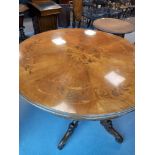 VICTORIAN CIRCULAR BREAKFAST TABLE WITH