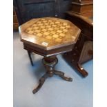 EARLY VICTORIAN ROSEWOOD SEWING TABLE, I