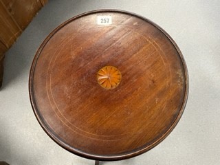 EDWARDIAN MAHOGANY PLANT STAND, INLAID - Image 2 of 2