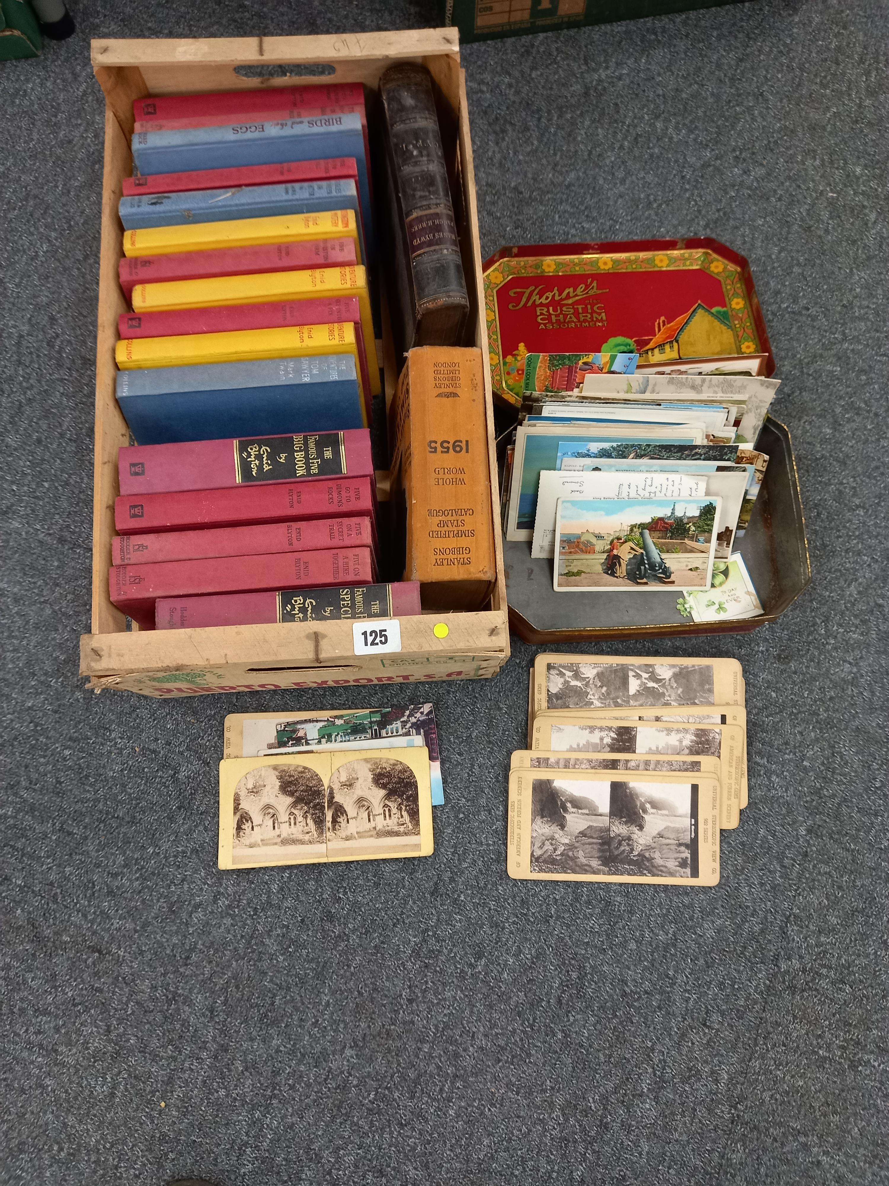 QUANTITY OF BOOKS AND POSTCARDS