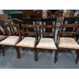 4 REPRODUCTION SABRE LEG DINING CHAIRS