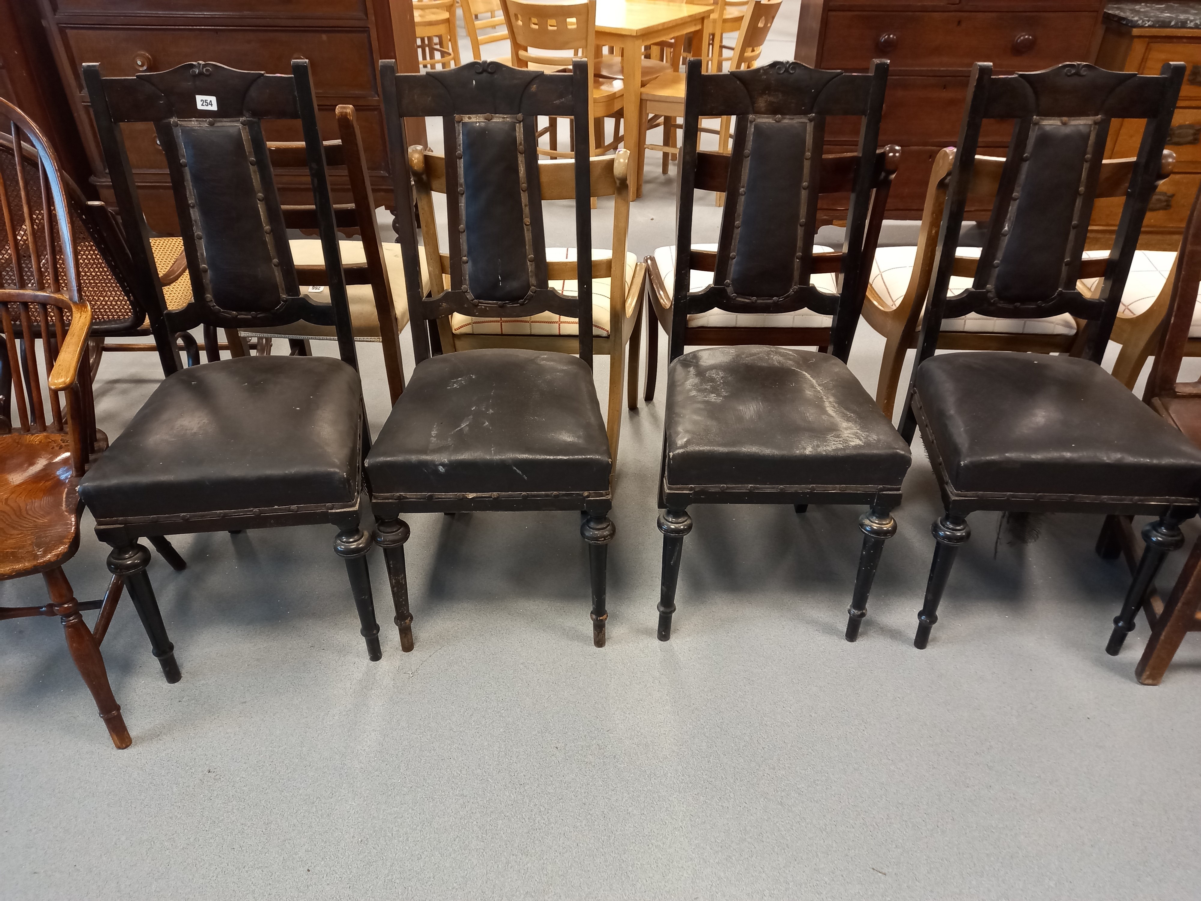 4 VICTORIAN DINING CHAIRS