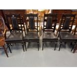 4 VICTORIAN DINING CHAIRS