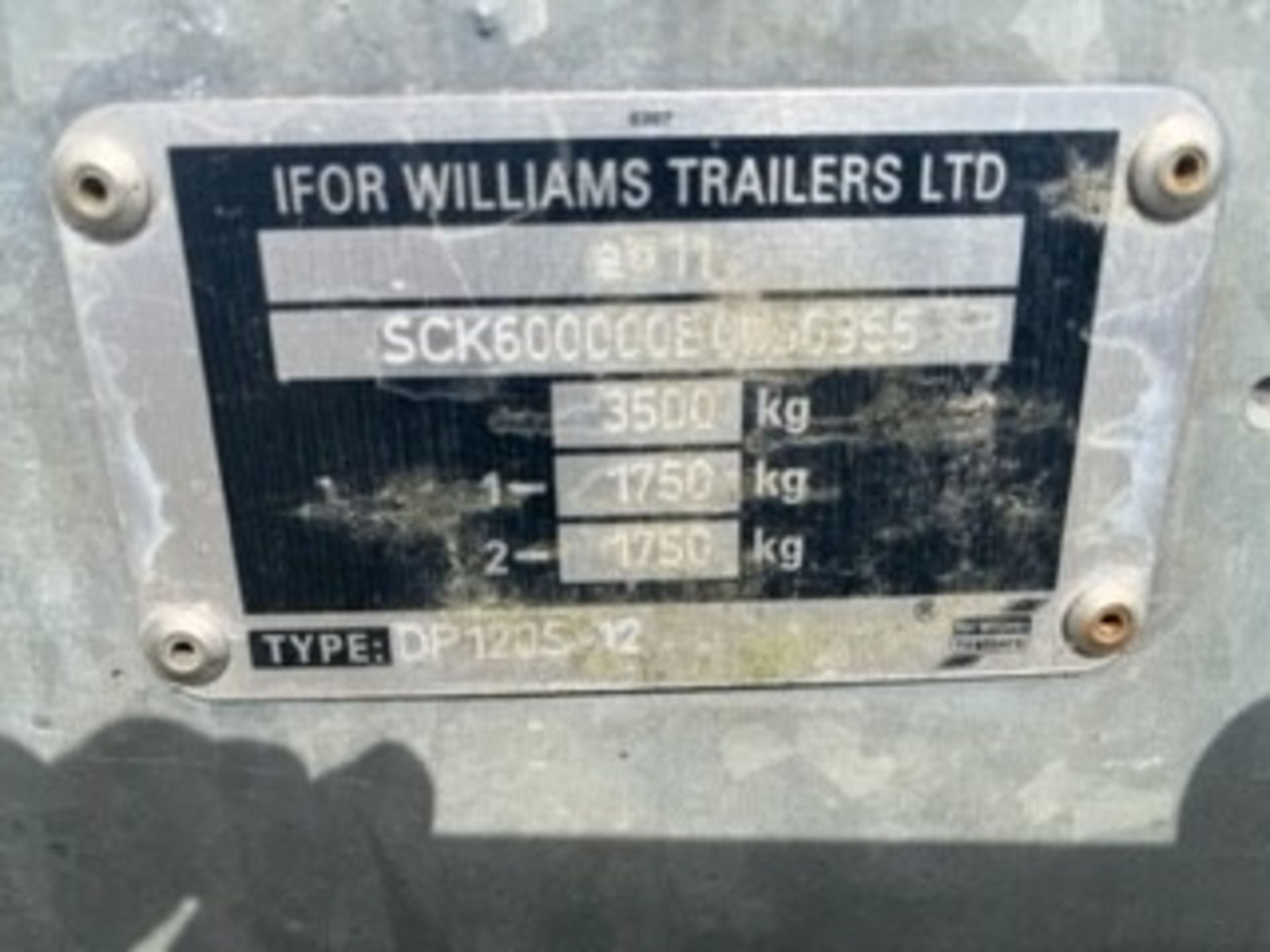 12FT IFOR WILLIAMS STOCK TRAILER WITH DE - Image 9 of 9