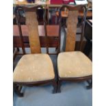 2 X CHINESE DINING CHAIRS