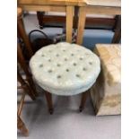 REPRODUCTION PADDED STOOL