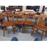 4 PINE DINING CHAIRS