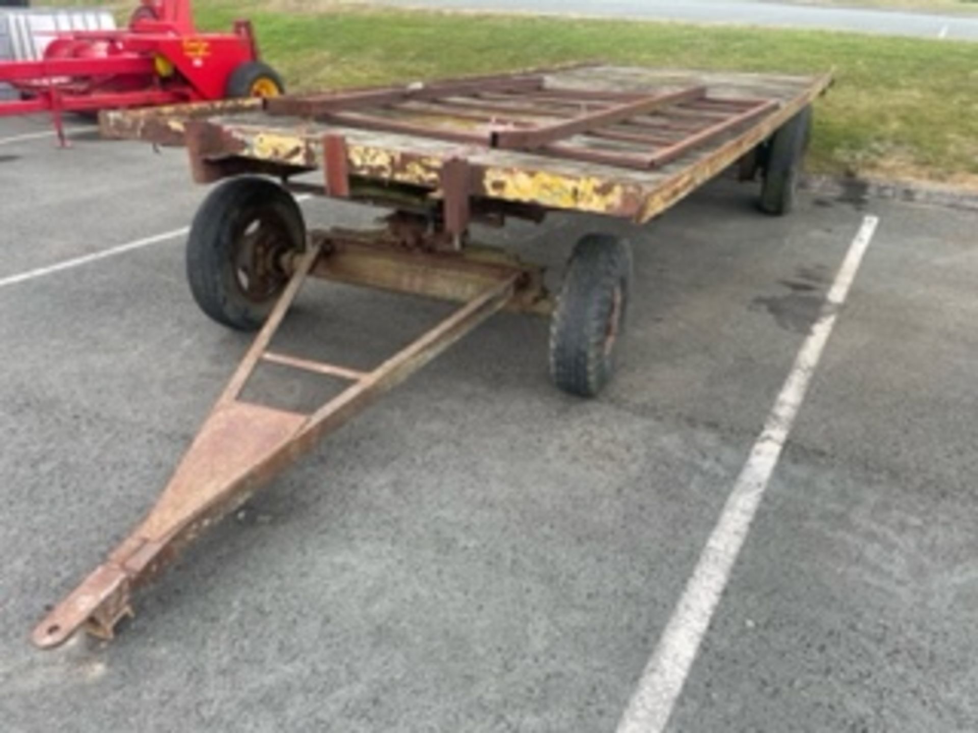 HARVEST TRAILER. 4 WHEEL DRAY