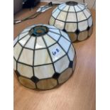 PAIR OF VINTAGE TIFFANY STYLE LAMP SHADE