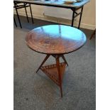 VICTORIAN ROSEWOOD CIRCULAR SIDE TABLE