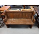 SMALL VICTORIAN PINE PEW