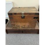 VICTORIAN WOODEN TRUNK