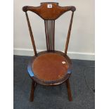 EDWARDIAN BEECH CHAIR