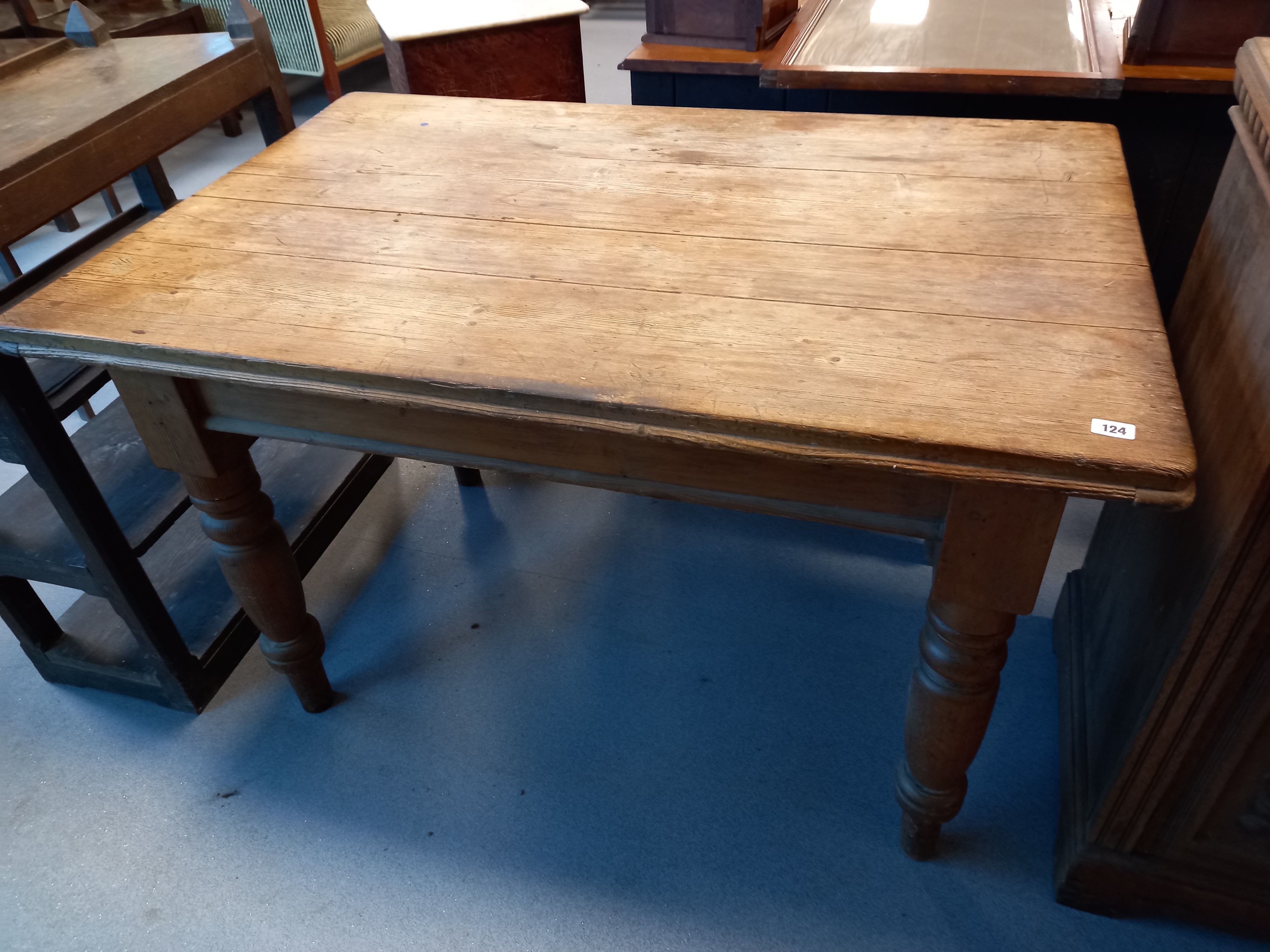 VICTORIAN PINE KITCHEN TABLE