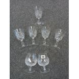 5 WATERFORD WINE GLASSES