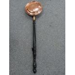 VICTORIAN COPPER WARMING PAN