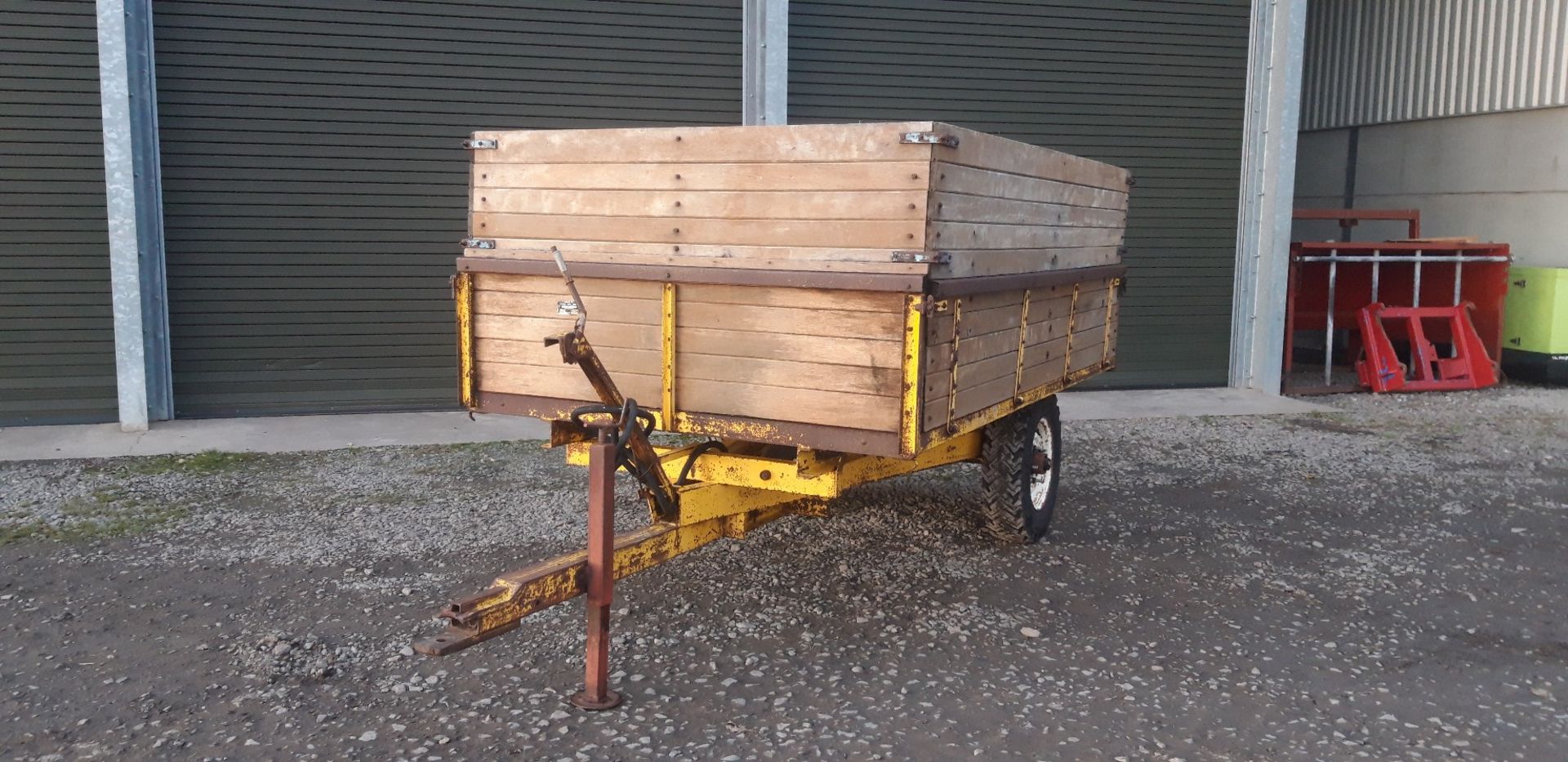 BAMFORD 4 TON WOODEN DROPSIDE TRAILER