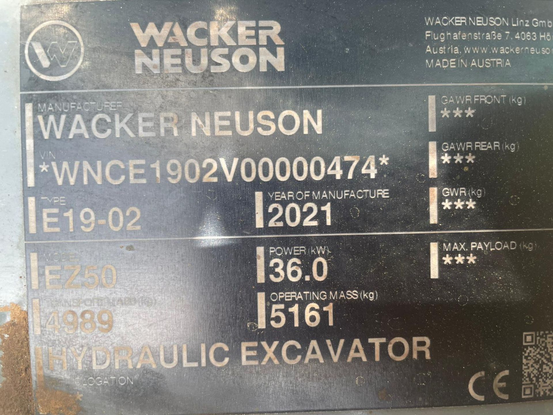 WACKER NEUSON 5 TON DIGGER - Image 7 of 11