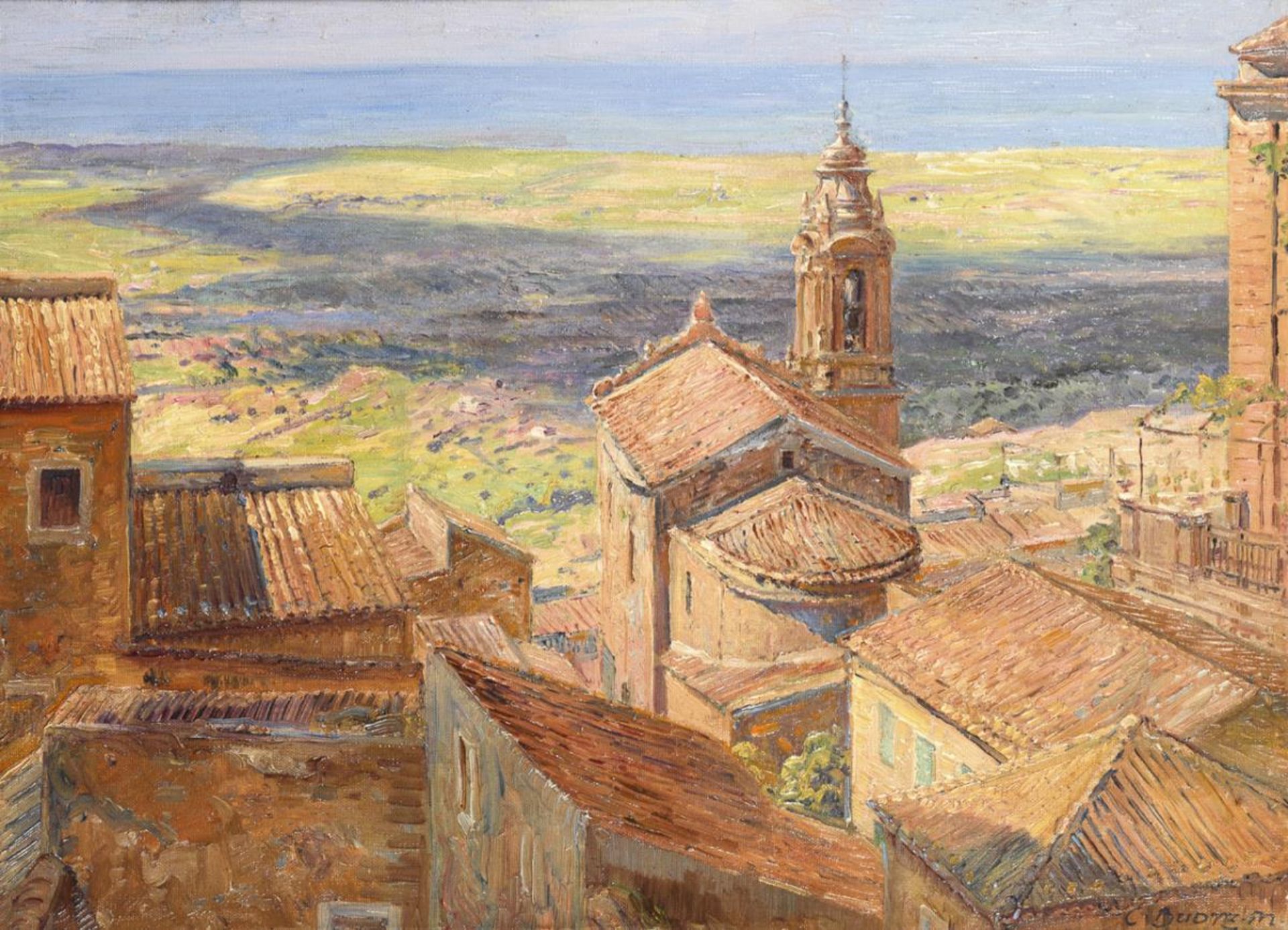 BUDTZ-MÖLLER, Carl (1882 Rødby - 1953). Agrigent Sizilien.